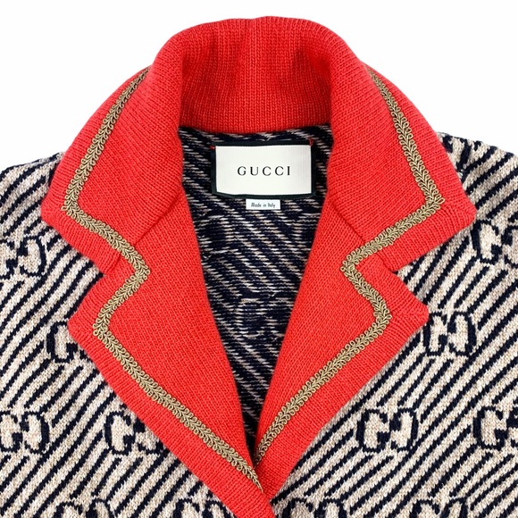 GUCCI *Like New* Wool Logo Jacket - Picture 3 of 14